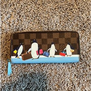 Louis Vuitton 2017 Christmas Collection Penguin Long Wallet